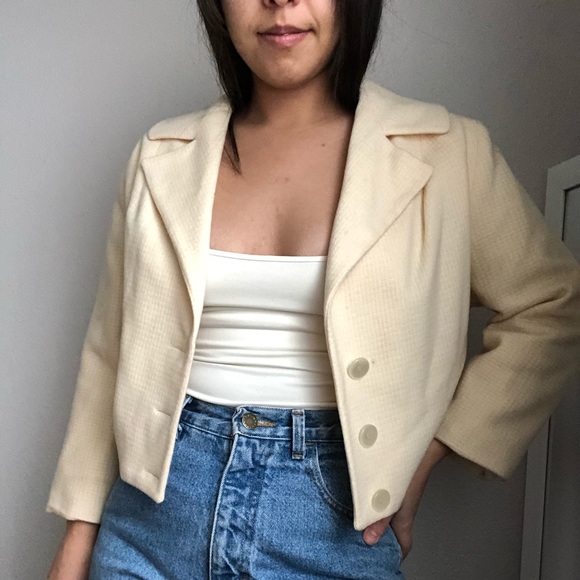 🔴Vintage Cream Blazer - Picture 2 of 16